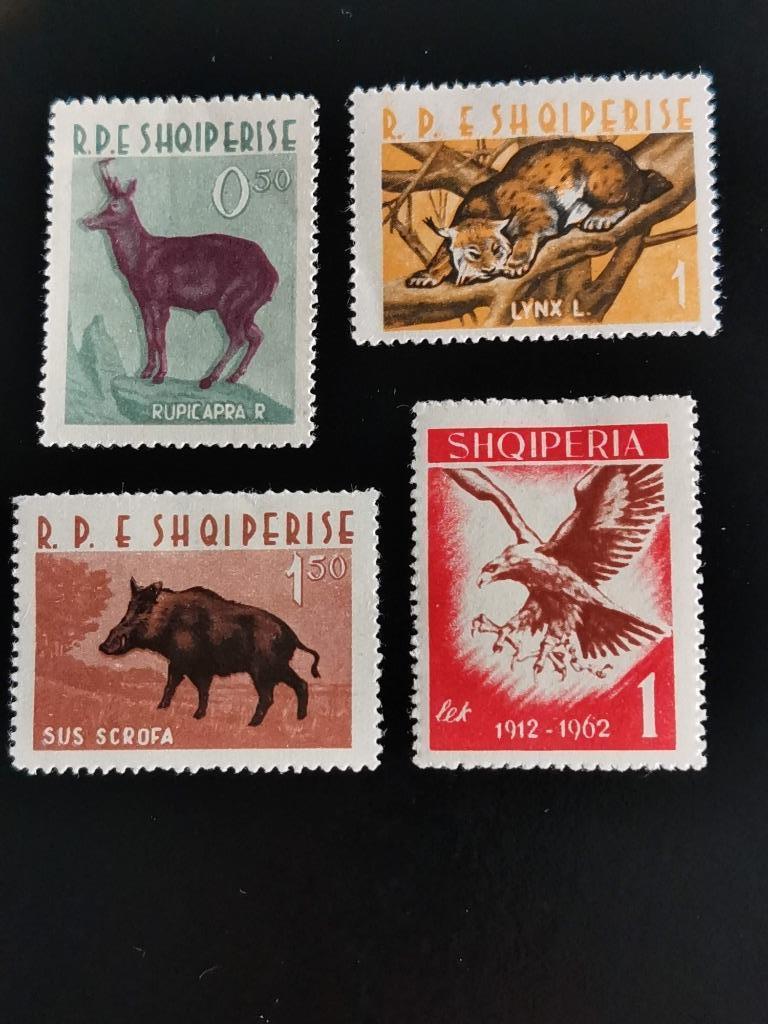 Albanie 1962 - vie sauvage - oiseaux, chamois, sanglier,lynx, Enlèvement ou Envoi, Autres pays, Non oblitéré