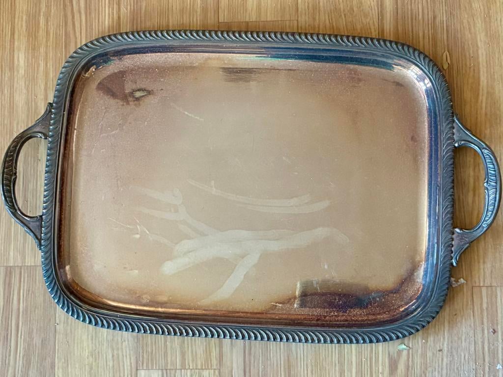 2 plateaux en acier, Enlèvement, Comme neuf, Rectangulaire, Autres matériaux