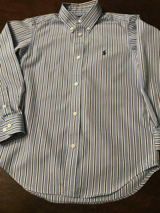 Hemdje Ralph Lauren 7 jaar, Kinderen en Baby's, Kinderkleding | Maat 104, Ophalen of Verzenden, Gebruikt, Jongen, Shirt of Longsleeve