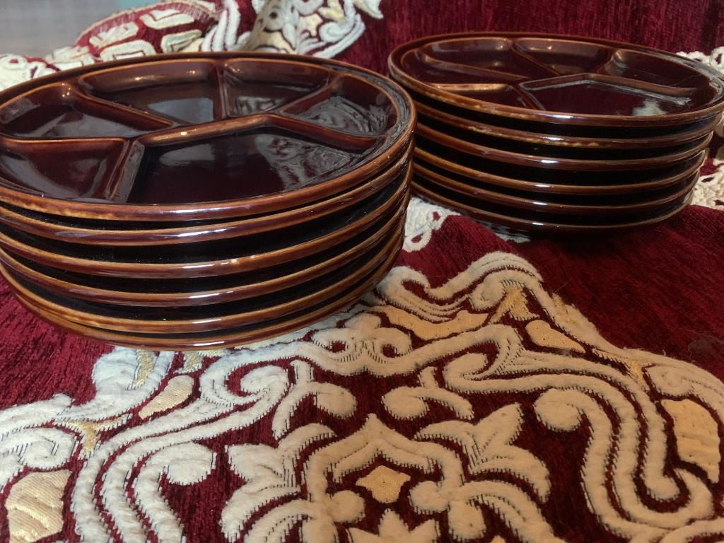 Retro fondue borden, Assiettes(s), Enlèvement, Utilisé, Autres matériaux