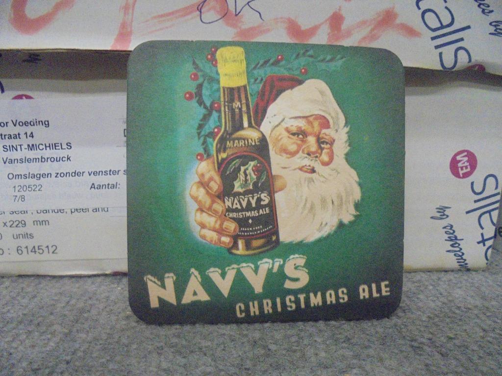 Navy's Christmas Ale, Verzamelen, Biermerken, Ophalen of Verzenden, Gebruikt, Viltje(s)