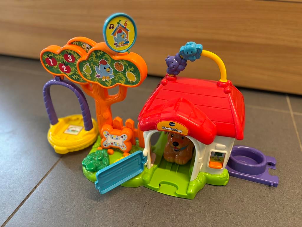 Zoef zoef dieren, Vtech, hondenhok, Kinderen en Baby's, Speelgoed | Vtech, Ophalen, Gebruikt