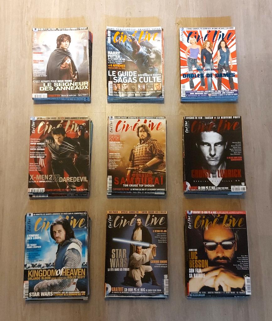 Ciné Live, 61 Magazines + CD, Enlèvement ou Envoi