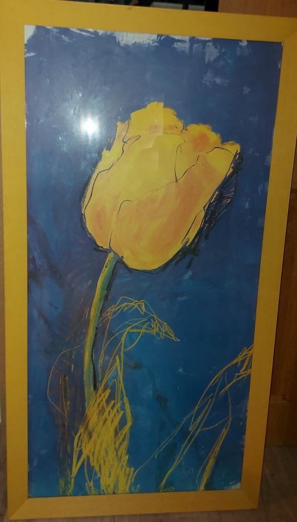 2 reproductions de Charles Belle jaune et bleu, Enlèvement