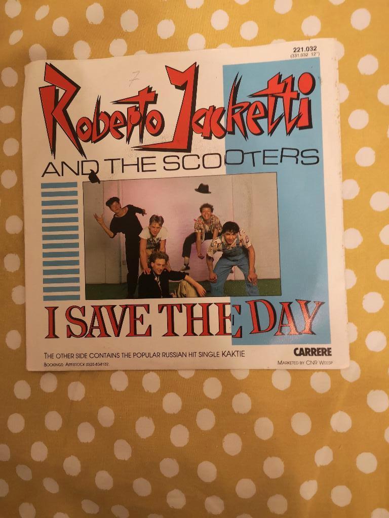 Singleroberto Jacketty I save the day (bpost gratuit)), Enlèvement ou Envoi, Single, Utilisé, Pop