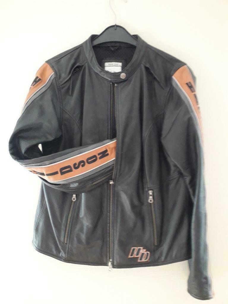 Lederen dames motorjas Harley Davidson maat Large., Ophalen of Verzenden, Dames