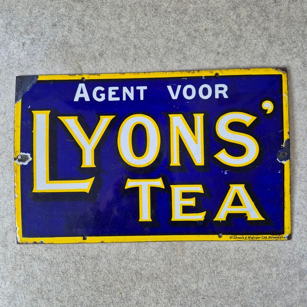 Emaille bord Lyons'tea, Enlèvement ou Envoi