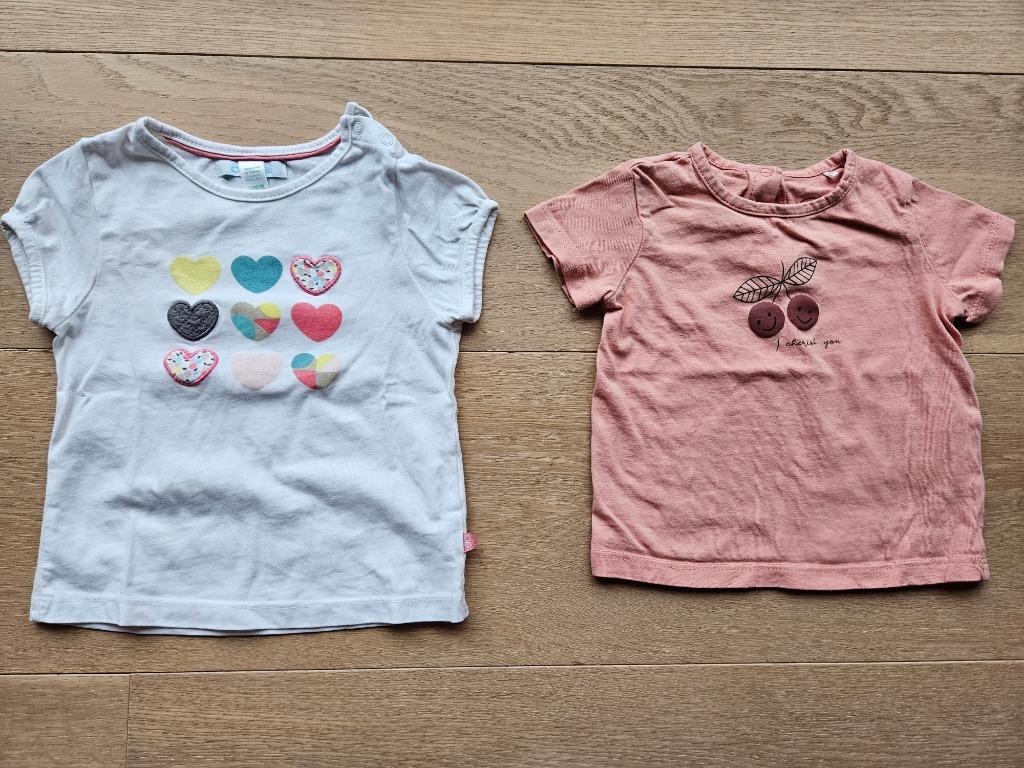 Kledijpakket maatje 74 meisje, t-shirts, Kinderen en Baby's, Ophalen, Gebruikt, Meisje, Shirtje of Longsleeve