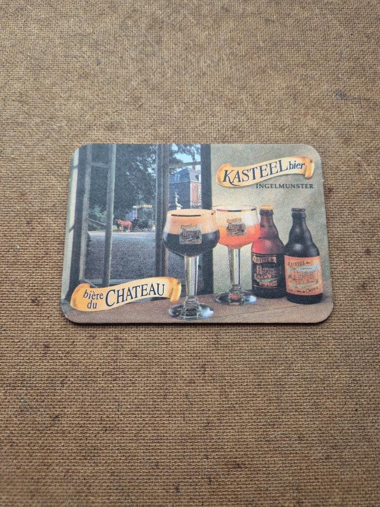 Sous bock Kasteel bier (modèle 1), Collections, Enlèvement ou Envoi, Utilisé, Sous-bock, Autres marques