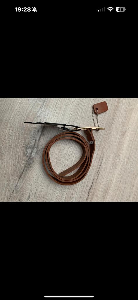 Cognac kleurige riem, Ophalen, Nieuw