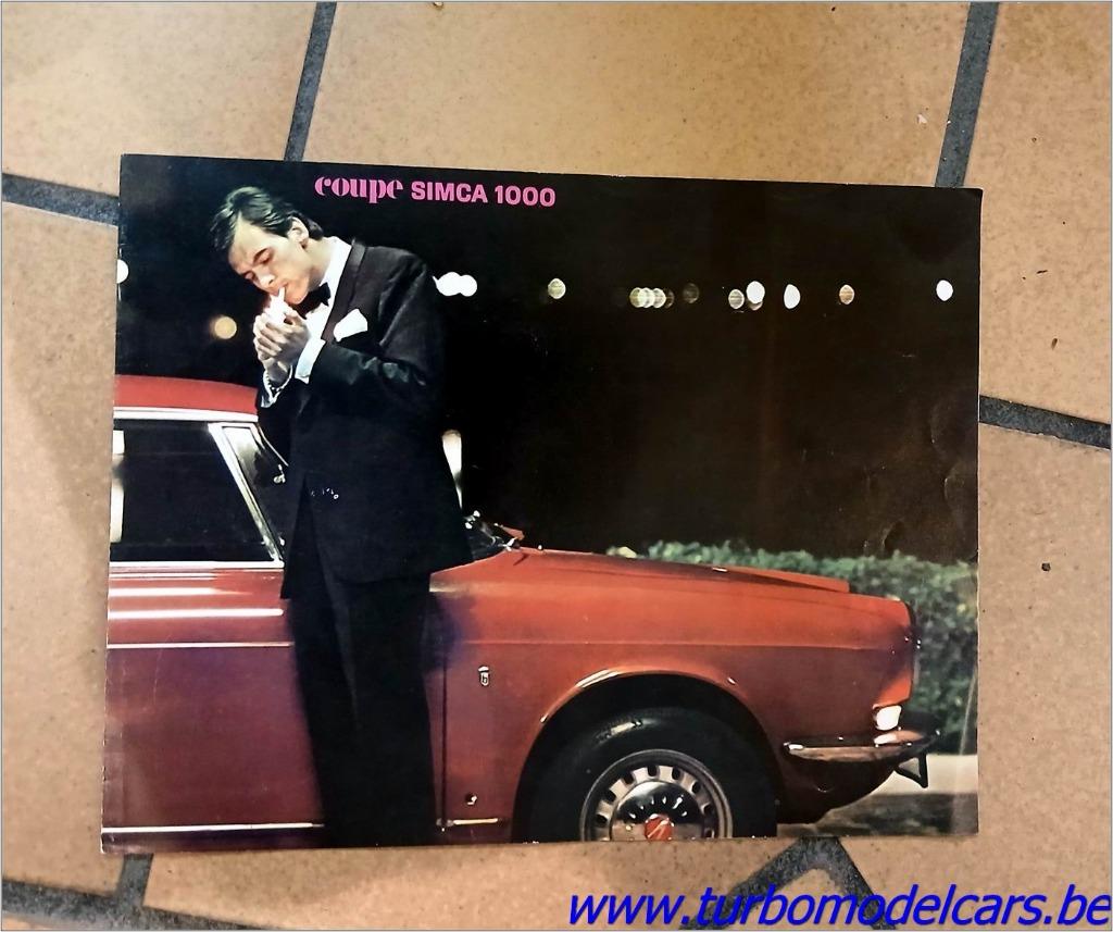 Folder Simca 1000 Coupé, Envoi, Comme neuf, Général