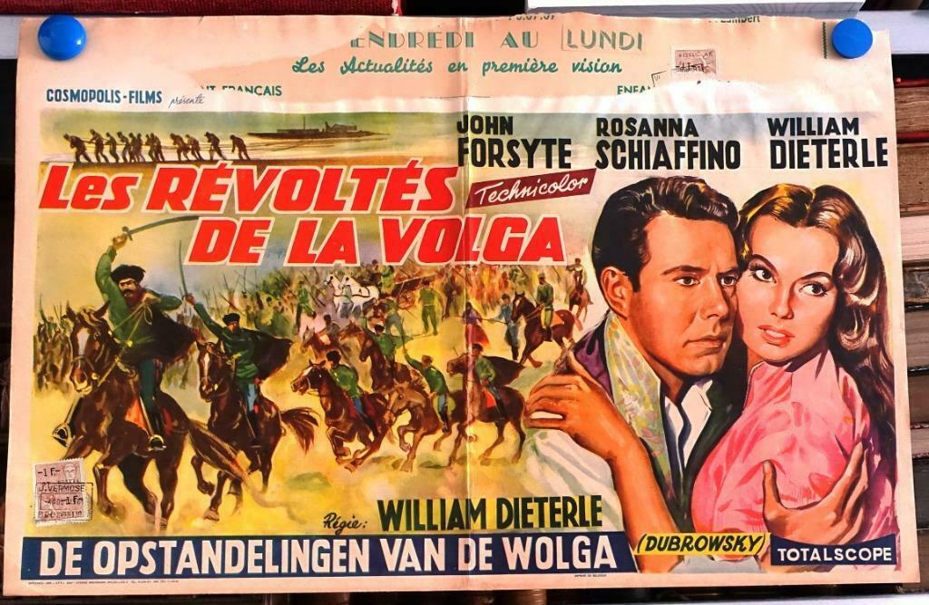 Filmposter Les révoltés de la Volga / De opstandelingen van, Enlèvement ou Envoi, Rectangulaire horizontal, A1 jusqu'à A3, Utilisé