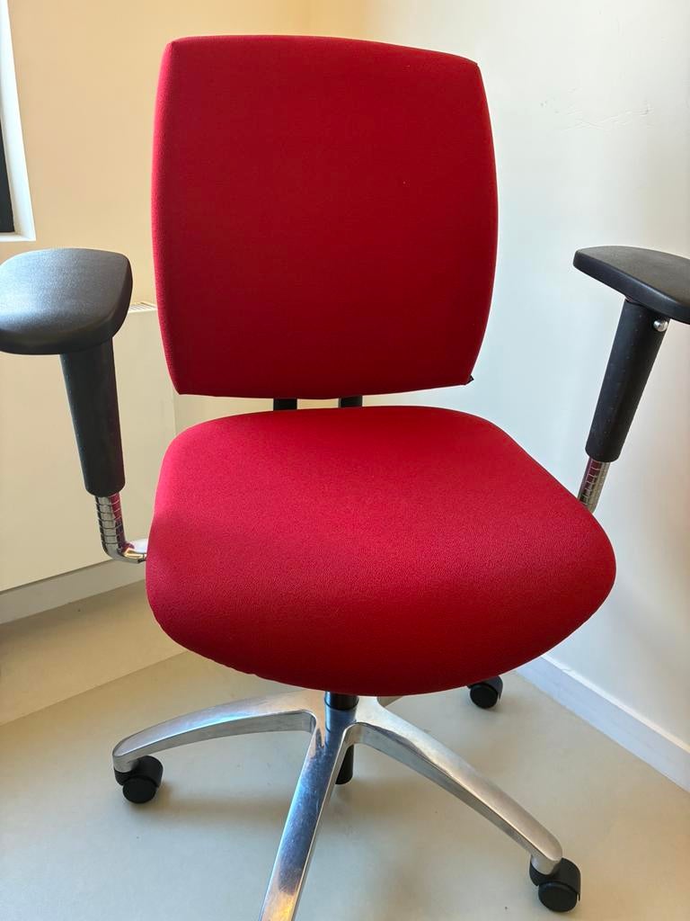 Bureaustoel Drabert, Huis en Inrichting, Ophalen, Gebruikt, Bureaustoel, Rood