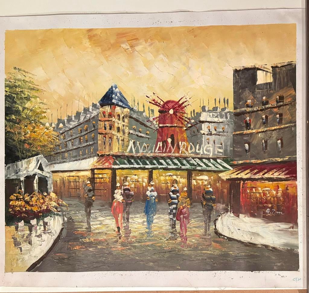 Tableau Moulin rouge Paris. Burnett, Enlèvement