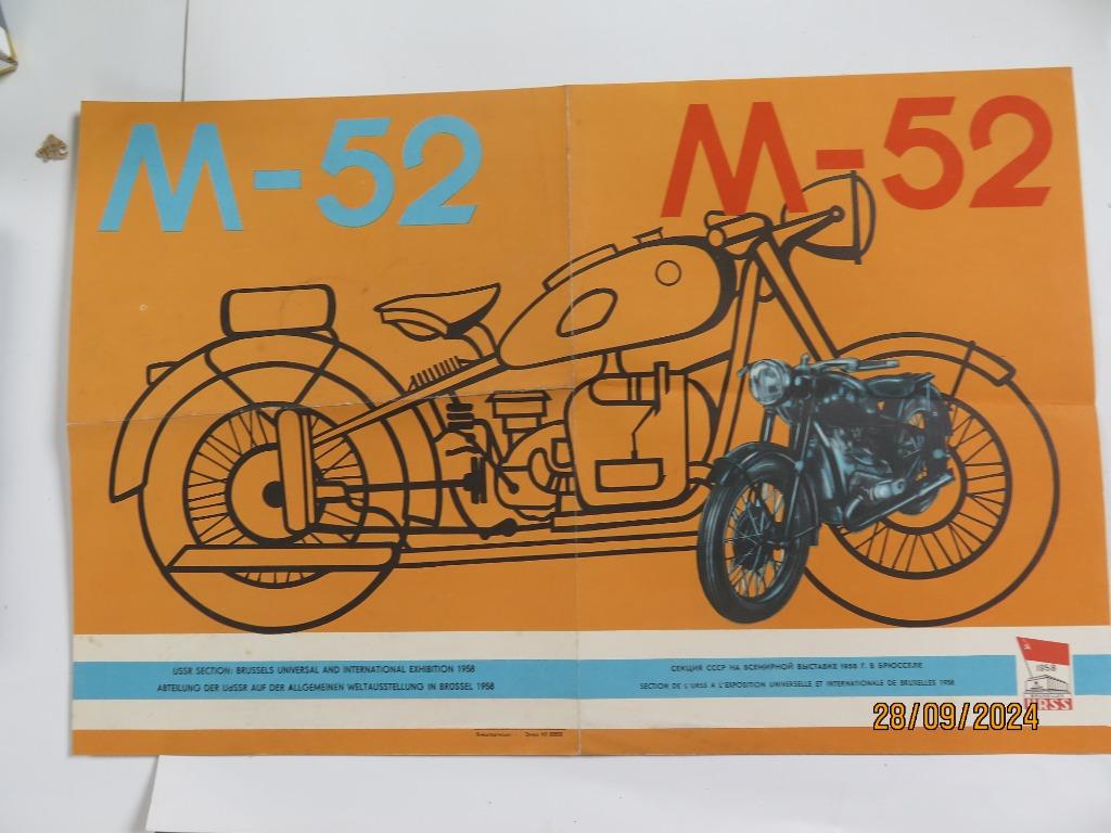 URAL M 52  FOLDER  1958, Motoren, Verzenden