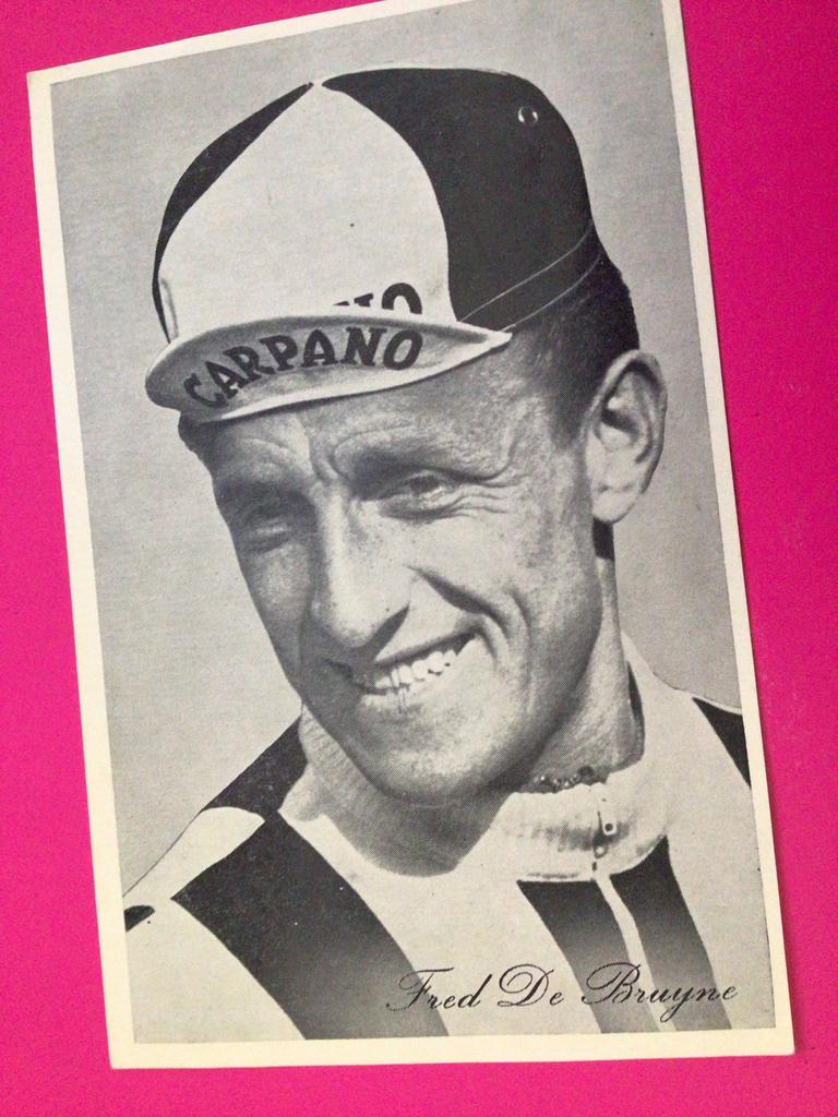 wielerkaart 1958  team carpano fred de bruyne, Ophalen of Verzenden, Zo goed als nieuw