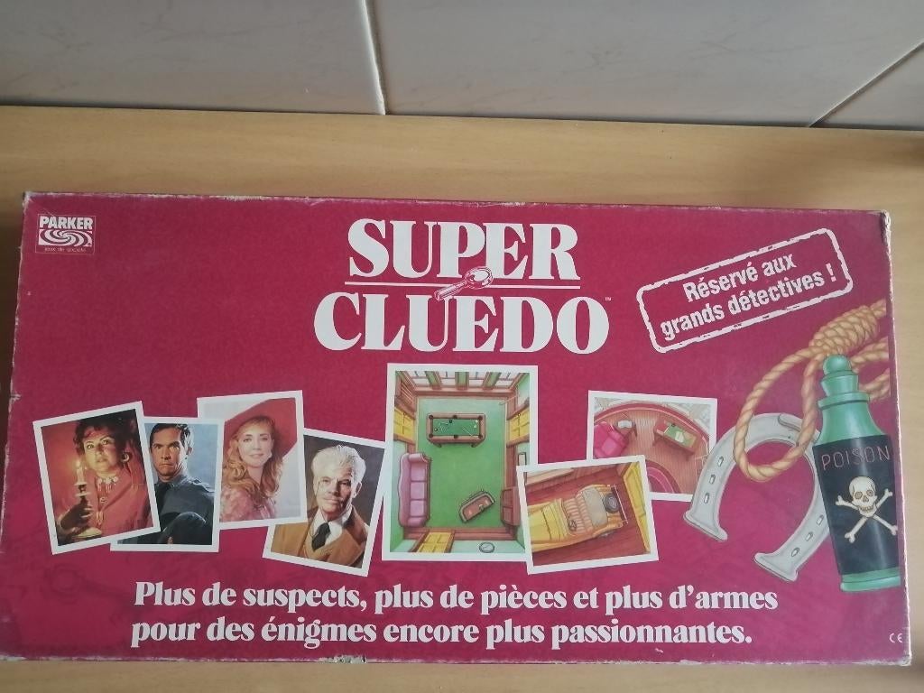Super Cluedo de 1991 Parker, Hasbro, Hobby & Loisirs créatifs, Jeux de société | Jeux de plateau, Cinq joueurs ou plus, Enlèvement ou Envoi