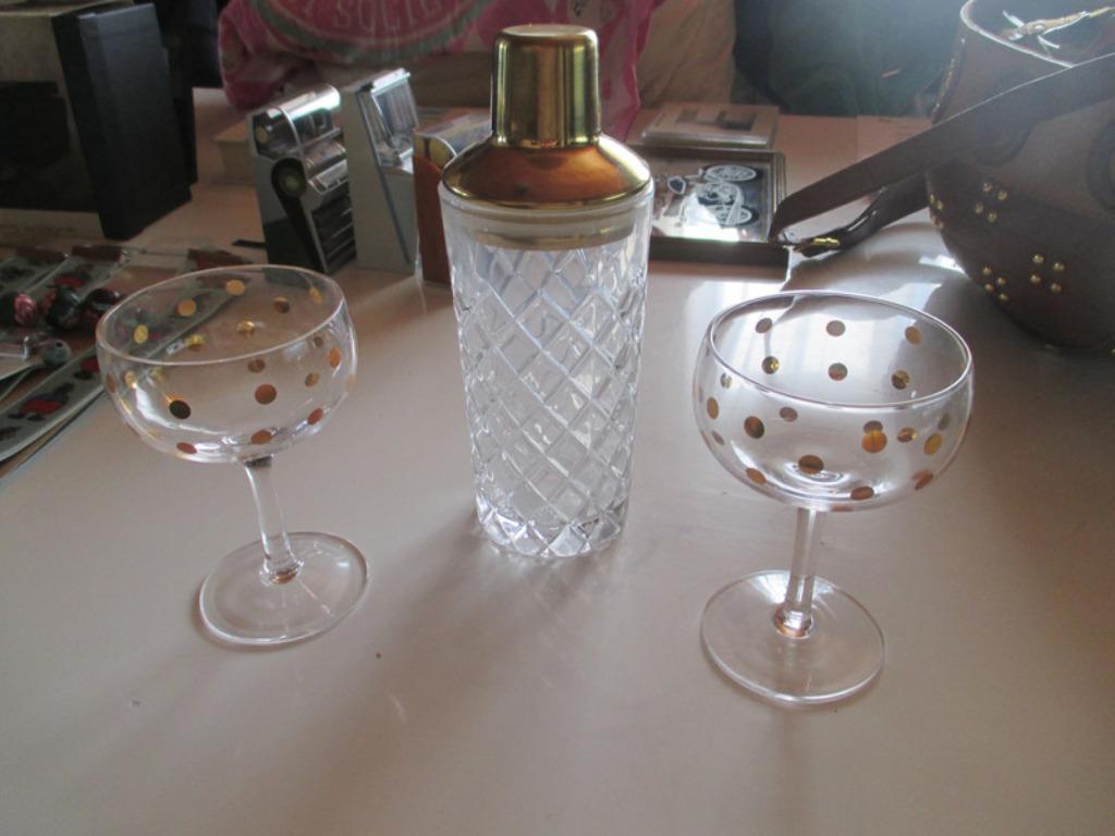 cocktailset met 2 cocktailglazen, Huis en Inrichting, Ophalen of Verzenden, Nieuw