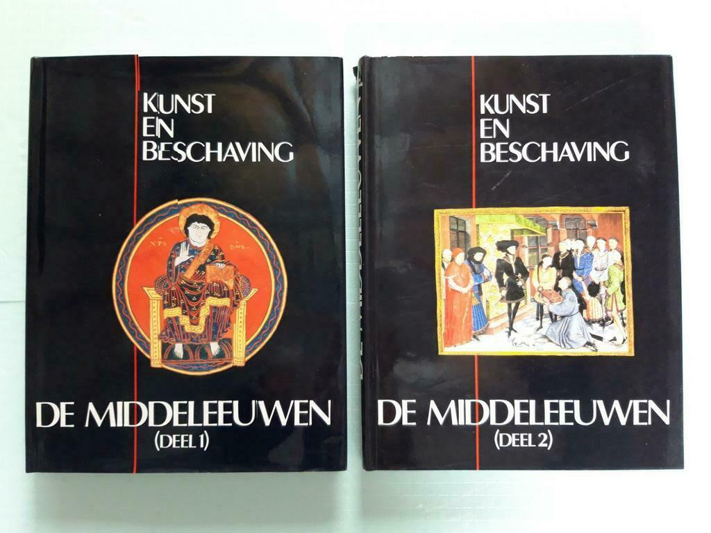 2 boeken De Middeleeuwen - Kunst en beschaving, Ophalen of Verzenden, Zo goed als nieuw