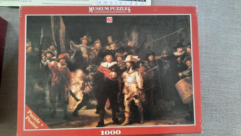 De nachtwacht Rembrandt van Rijn 1000 stuks, Hobby en Vrije tijd, Ophalen of Verzenden, 500 t/m 1500 stukjes, Zo goed als nieuw