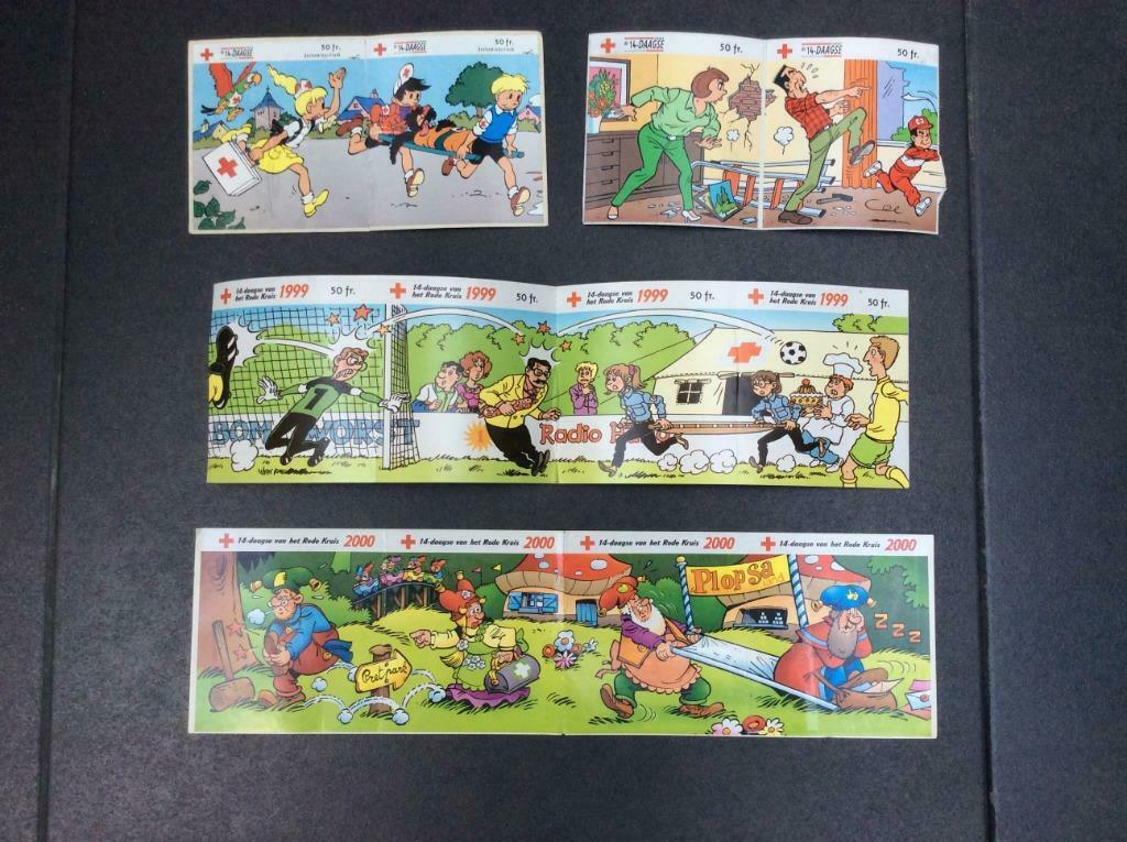 stickers Rood Kruis ( kabouter Plop/kiekeboe/suske en wiske), Verzamelen, Ophalen, Zo goed als nieuw, Strip of Tekenfilm