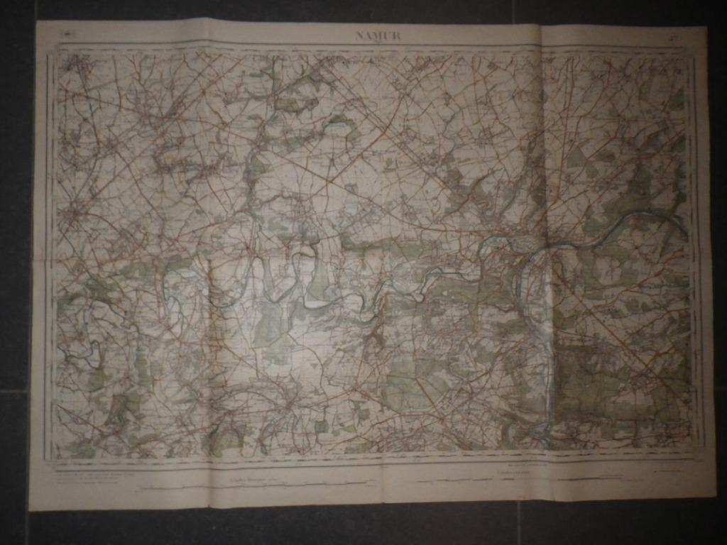 Stafkaart Namur-Namen, (47), Inst.cartogr. Militaire, Landkaart, 1800 tot 2000, België