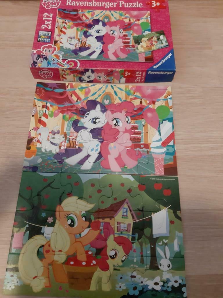 2 puzzle my little poney 2X12 pièces, Enlèvement, Comme neuf