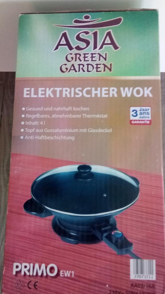 Elektrische wok  PRIMO, Huis en Inrichting, Ophalen, Nieuw, Wok