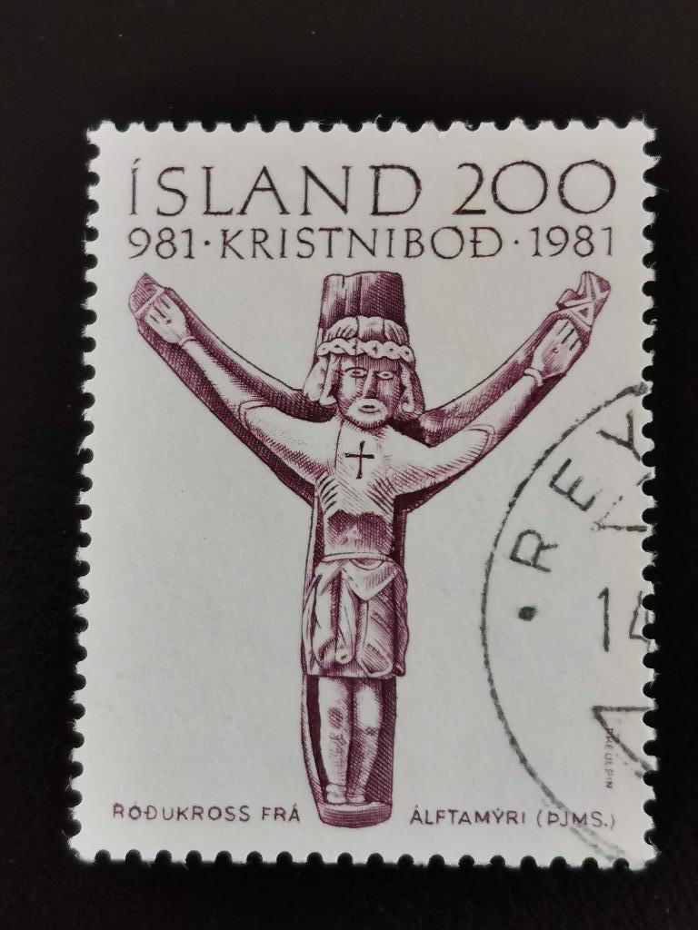 Ijsland 1981 - 1000 jaar Christendom in Ijsland, Postzegels en Munten, Postzegels | Europa | Scandinavië, Ophalen of Verzenden