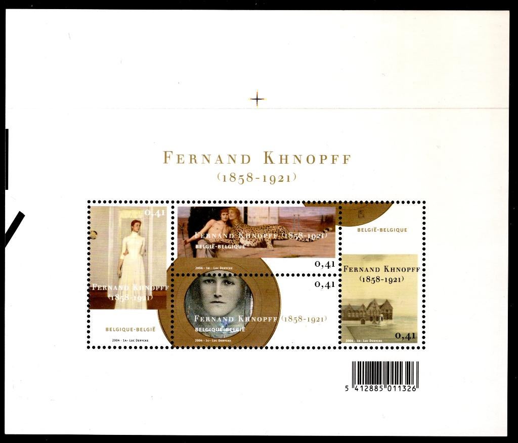 BL107 MNH 2004 - Fernand Khnopff (1858-1921) peintre, Enlèvement ou Envoi, Non oblitéré, Neuf