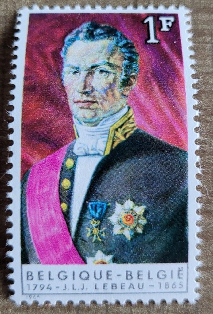 Oude postzegel: Joseph Lebeau (postfris), Ophalen of Verzenden, Zonder stempel, Postfris, Postfris