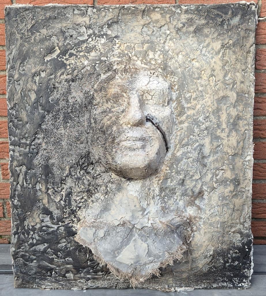 Bas Relief kunstsculptuur gemaakt in Kunst Academie, Antiquités & Art, Art | Sculptures & Bois, Enlèvement, Gips