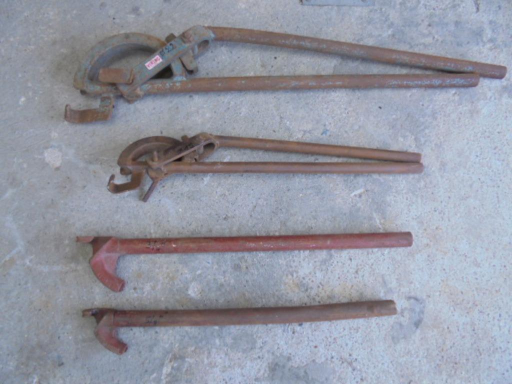 Plooitangen voor buizen diameter 22mm - 15mm - 3/4" - 5/8"., Enlèvement, Utilisé, Fer
