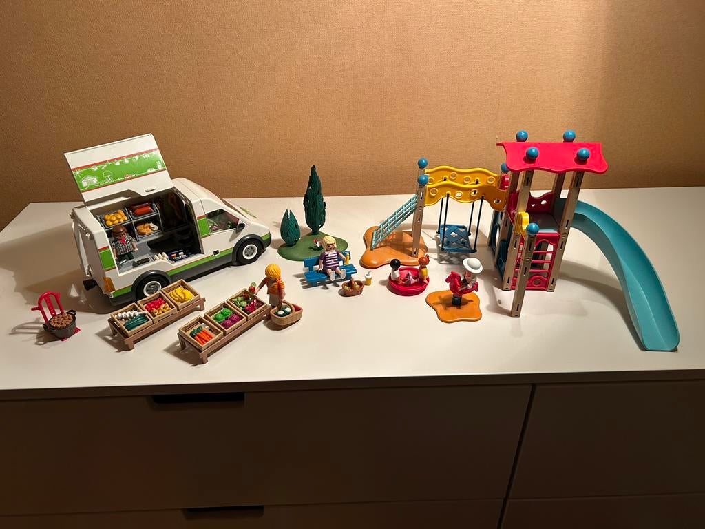 Playmobil - Plaine de jeux & Marchés, Ophalen, Zo goed als nieuw
