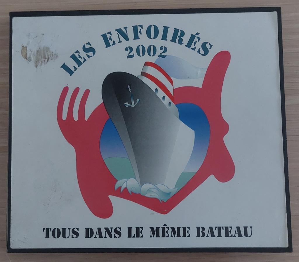 Double CD - Les Enfoirés 2002 - Tous dans le même bateau, Enlèvement ou Envoi, Comme neuf