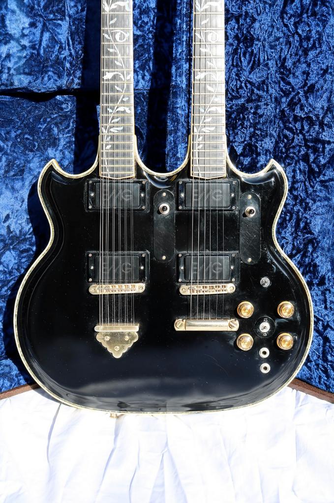 Jan Akkerman's (FOCUS) Ibanez 2670 double neck, Enlèvement ou Envoi, Utilisé, Solid body, Ibanez
