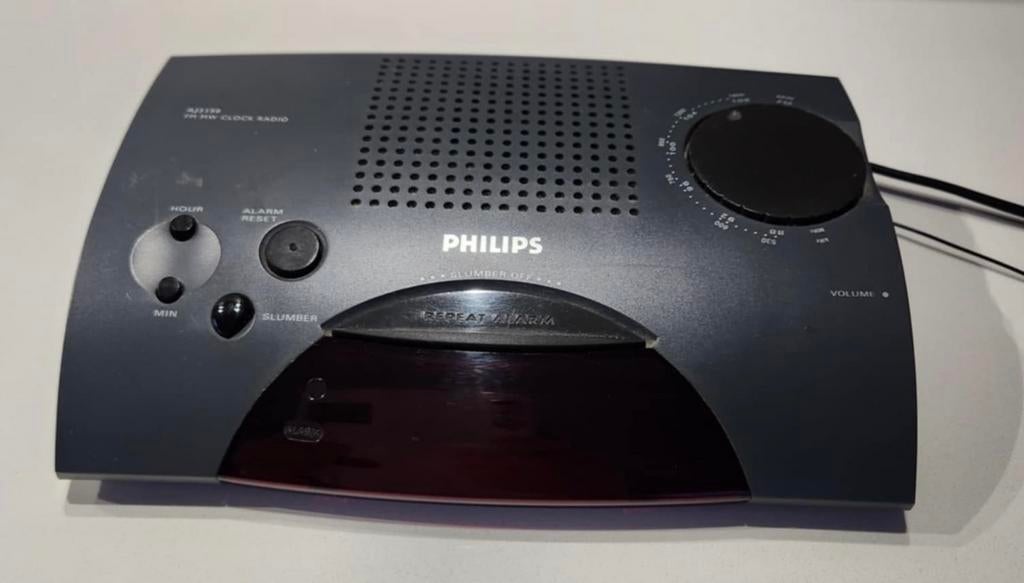 Wekkerradio Philips, Ophalen of Verzenden, Gebruikt