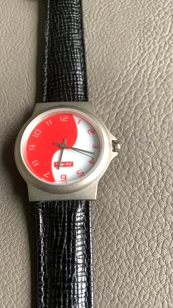 Montre Tipp-Ex vintage très rare,  à l’état neuf, Collections, Enlèvement ou Envoi