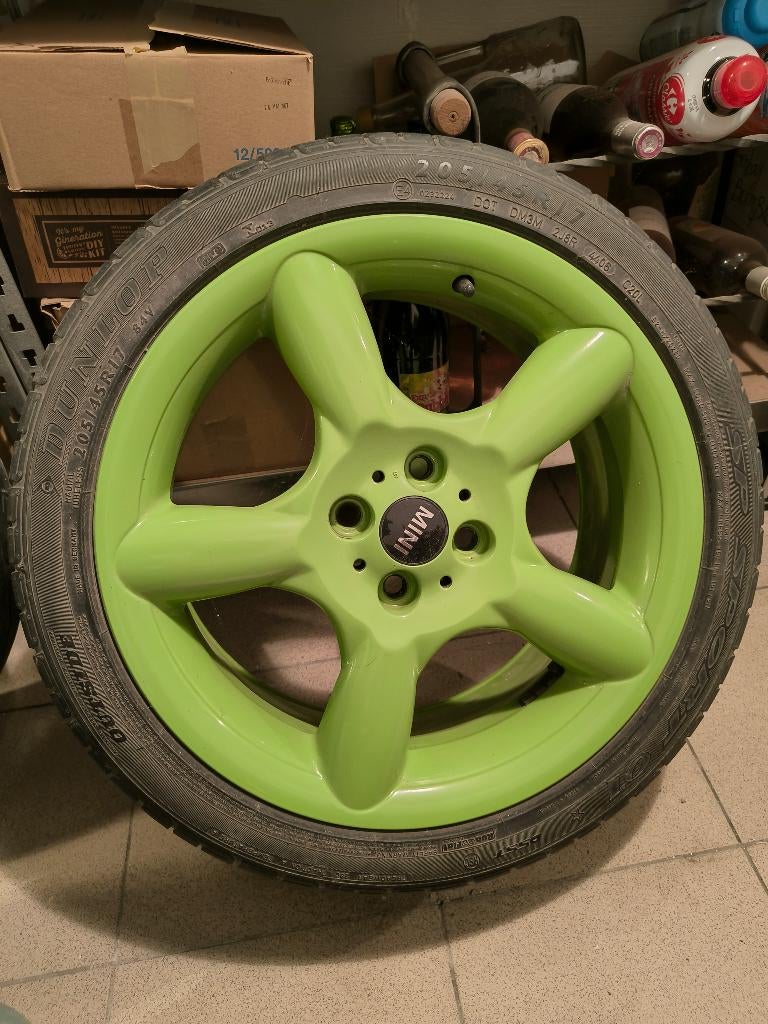 Originele 17" Mini-velg + Dunlop-band, Auto-onderdelen, Banden en Velgen, Ophalen, Gebruikt, Velg(en), 17 inch