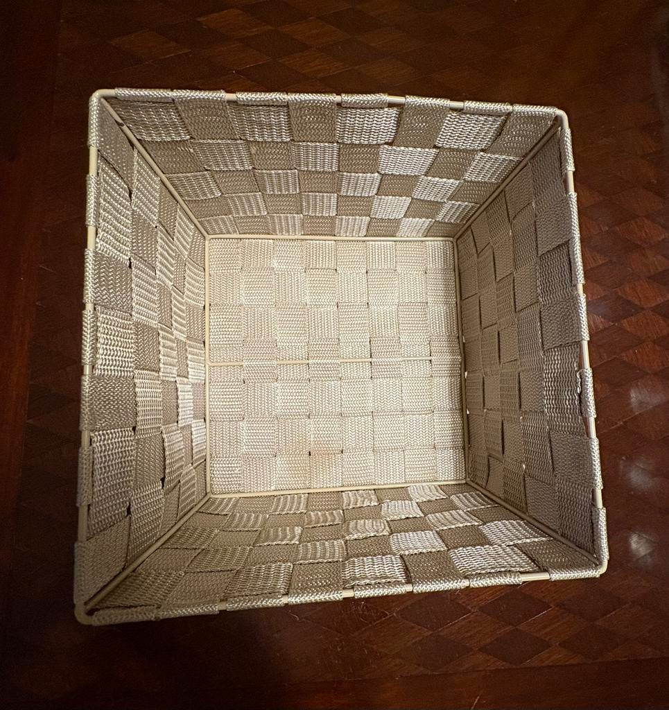 Opbergmand, Huis en Inrichting, Woonaccessoires | Schalen en Manden, Ophalen, Zo goed als nieuw, Vierkant, Mand
