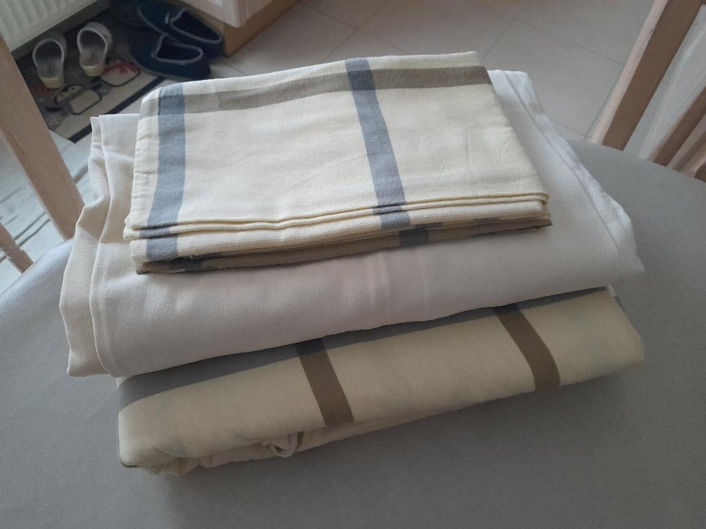 lakens flanel, Huis en Inrichting, Slaapkamer | Beddengoed, Beige, Dekbedovertrek, Ophalen of Verzenden, Nieuw