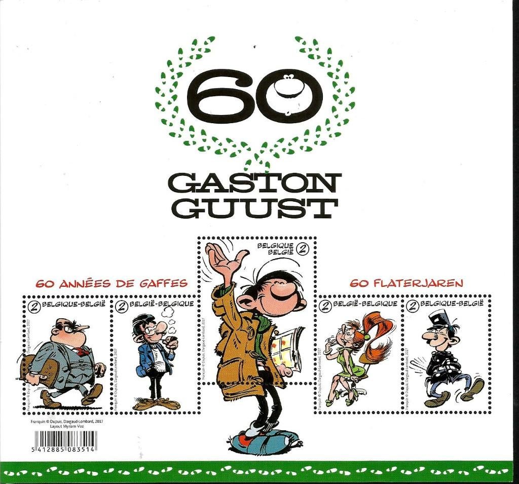 2017 60 jaar Guust Flater OBP BL246**, Postzegels en Munten, Orginele gom, Ophalen of Verzenden, Zonder stempel, Postfris