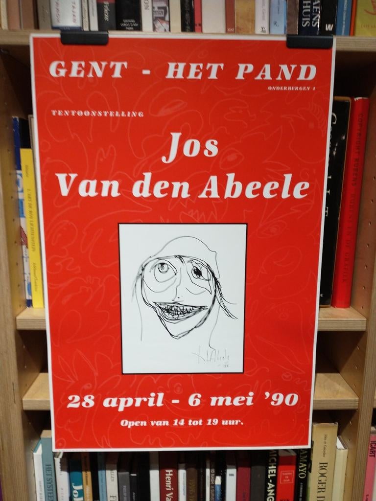 Jos Van den Abeele. Gent Het Pand affiche 1990, Ophalen of Verzenden, Zo goed als nieuw