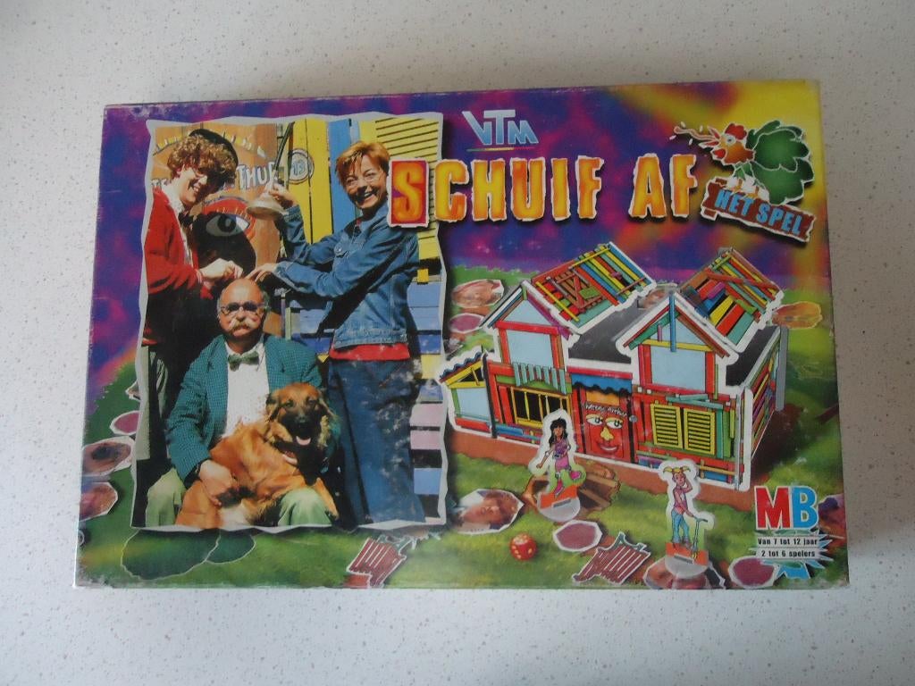 Het Spel "Schuif Af" met Ingeborg van MB, Hobby en Vrije tijd, Gezelschapsspellen | Bordspellen, Zo goed als nieuw, Een of twee spelers