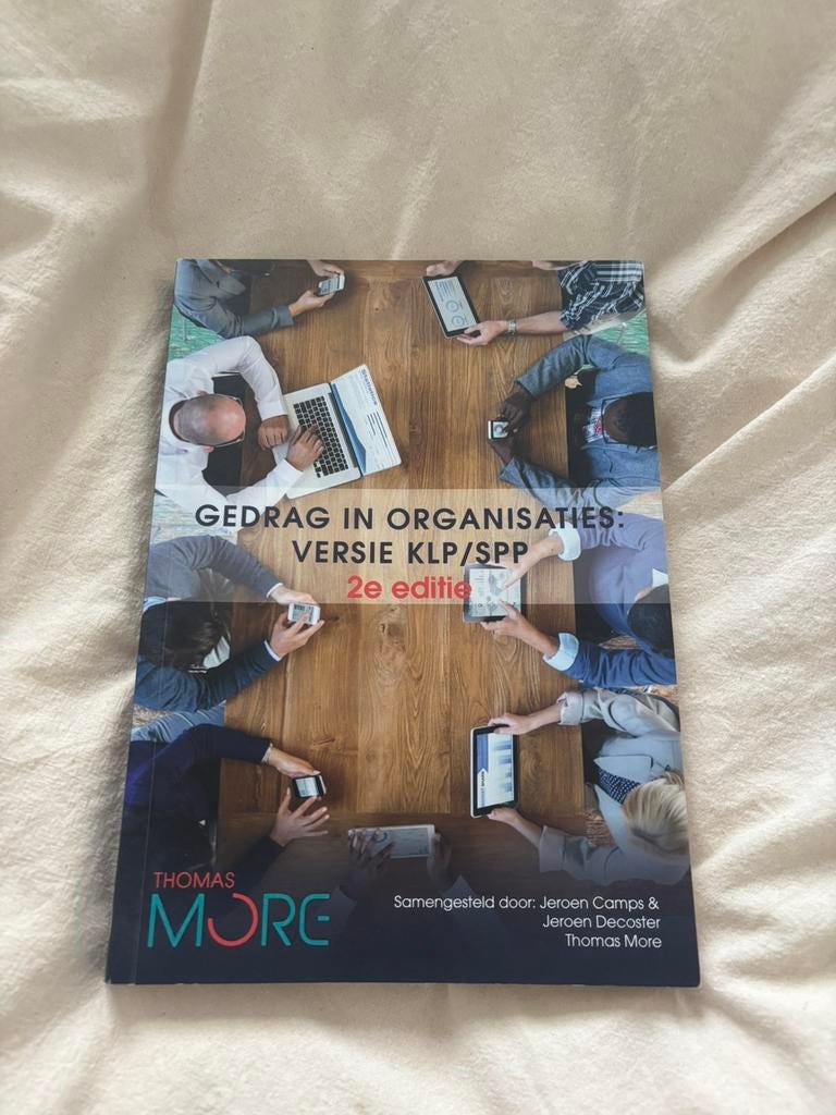 Gedrag in organisaties, 2e custom editie KLP/SPP, Ophalen, Zo goed als nieuw, Nederlands, Jeroen Decoster; Jeroen Camps