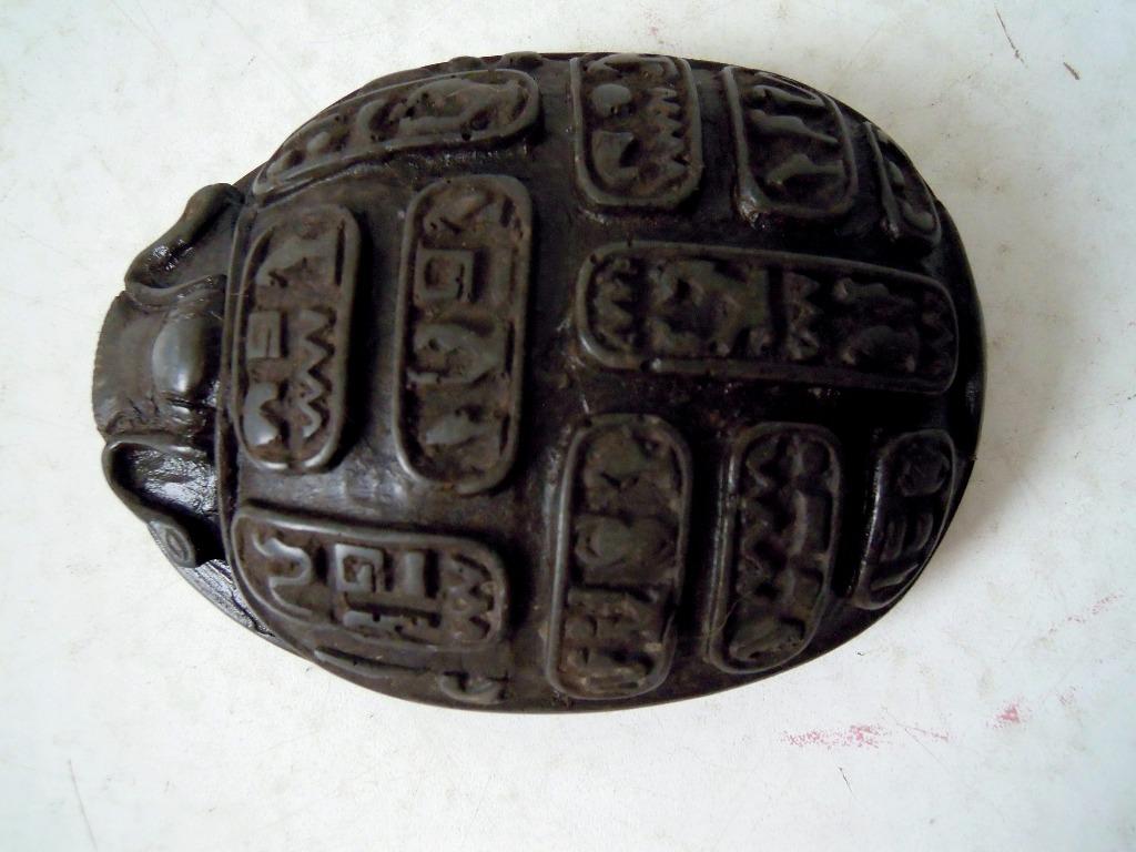 Egyptische scarabee, Antiek en Kunst, Kunst | Niet-Westerse kunst, Ophalen of Verzenden