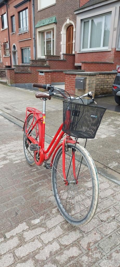 Hippe rode fiets (volwassenen) merk B-twin, Enlèvement, Utilisé, B-Twin, Vitesses