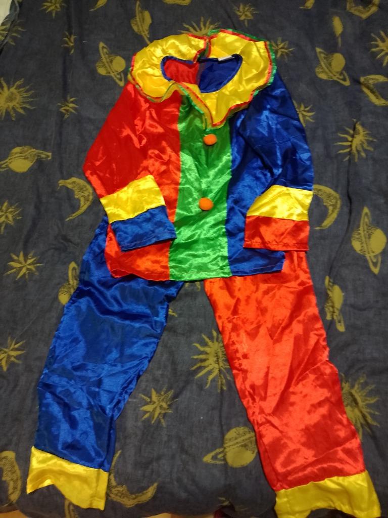Costume carnaval clown 10 ans, Enlèvement ou Envoi, Comme neuf, 134 à 140