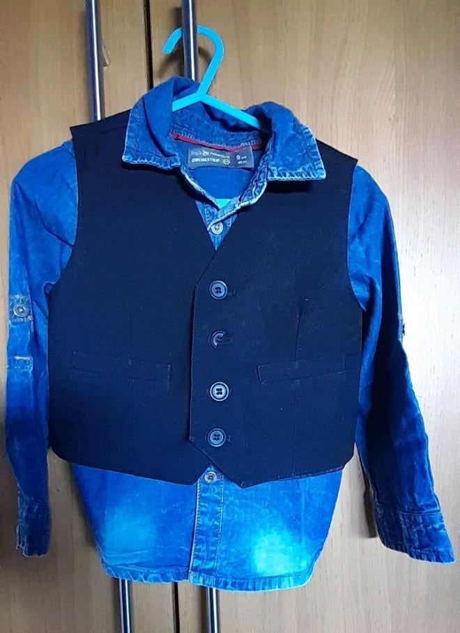 Hemd + vest maat 98, Ophalen of Verzenden, Zo goed als nieuw