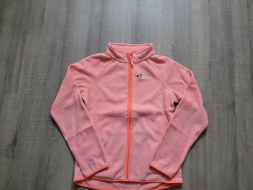 Fleece trui / jasje C&A zalmrose maat 146 / 152, Enfants & Bébés, Vêtements enfant | Taille 146, C&A, Enlèvement ou Envoi, Pull ou Veste